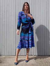 Charger l'image dans la galerie, Ensemble vintage Nathaline - Tunique & jupe culotte en crêpe, Taille unique ou S, M, L, 38, 40, 42. Fabriqué en France