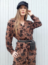 Charger l'image dans la galerie, Ensemble vintage Eve - Imprimé paisley & Roses. Taille XL, 42, 44