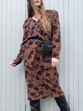 Charger l'image dans la galerie, Ensemble vintage Eve - Imprimé paisley & Roses. Taille XL, 42, 44