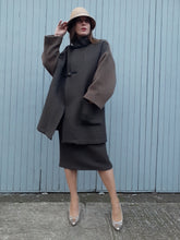 Charger l'image dans la galerie, Ensemble vintage Katarina - Veste oversize & Jupe crayon. Taille S, 36, 38. Bellocoton. Fabriqué en France