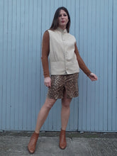 Charger l'image dans la galerie, Gilet vintage Elvire - Col mao. Taille L, 40, 42. Fabriqué en France