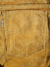 Charger l'image dans la galerie, Jean Levi's 631 Inès - Velours côtelé moutarde. Made in France. Taille S, 36, 38. W34 L36