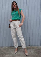 Charger l'image dans la galerie, Pantalon vintage Cassandre - Coupe large. Taille M, 38, 40. Fabriqué en France