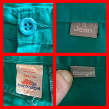 Charger l'image dans la galerie, Pantalon vintage Romy - Bleu turquoise. Coupe XXL.Taille S, 36, 38. Fabriqué en France