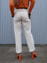 Charger l'image dans la galerie, Pantalon vintage Stephen - Coton beige. Taille M, 38, 40. Fabriqué en France