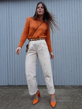 Charger l'image dans la galerie, Pantalon vintage Stephen - Coton beige. Taille M, 38, 40. Fabriqué en France