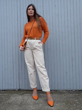 Charger l'image dans la galerie, Pantalon vintage Stephen - Coton beige. Taille M, 38, 40. Fabriqué en France