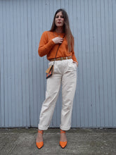 Charger l'image dans la galerie, Pantalon vintage Stephen - Coton beige. Taille M, 38, 40. Fabriqué en France