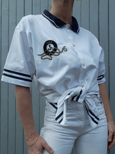 Charger l'image dans la galerie, Chemise vintage Cléo - Navy en coton. Taille XL, 42, 44