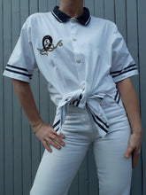 Charger l'image dans la galerie, Chemise vintage Cléo - Navy en coton. Taille XL, 42, 44