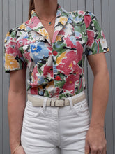 Charger l'image dans la galerie, Boléro vintage Ninon - Imprimé floral. Taille S, 36, 38