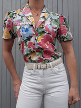 Charger l'image dans la galerie, Boléro vintage Ninon - Imprimé floral. Taille S, 36, 38