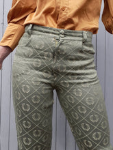 Charger l'image dans la galerie, Pantalon Solange - Broderies dorées. Taille S, 36, 38