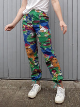 Charger l'image dans la galerie, Pantalon vintage Stella - Imprimés fantaisie. Taille S, 36, 38