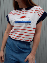 Charger l'image dans la galerie, Top vintage Delphine - Matelot. Taille M, 38, 40. Fabriqué en France