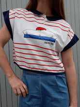 Charger l'image dans la galerie, Top vintage Delphine - Matelot. Taille M, 38, 40. Fabriqué en France