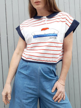 Charger l'image dans la galerie, Tee-shirt de matelot Couleurs Vintage, Taille M, 38, 40. A rayures