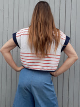 Charger l'image dans la galerie, Tee-shirt de matelot Couleurs Vintage, Taille M, 38, 40. A rayures