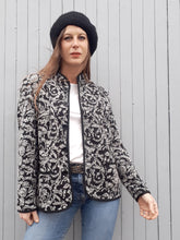 Charger l'image dans la galerie, Veste vintage Avril - Imprimé feuillage. Taille XXL, 44, 46