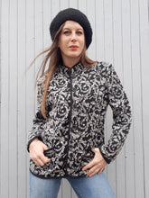 Charger l'image dans la galerie, Veste vintage Avril - Imprimé feuillage. Taille XXL, 44, 46