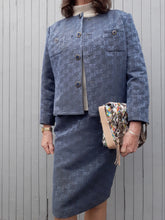 Charger l'image dans la galerie, Ensemble vintage Bruna - Damier satiné. Taille XXL, 44, 46. Albert Mill