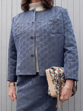 Charger l'image dans la galerie, Ensemble vintage Bruna - Damier satiné. Taille XXL, 44, 46. Albert Mill