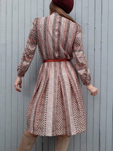 Charger l'image dans la galerie, Robe vintage Myriam - Col Lavallière. Taille M, 38, 40. Juliette K Paris. Fabriqué en France