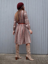 Charger l'image dans la galerie, Robe vintage Myriam - Col Lavallière. Taille M, 38, 40. Juliette K Paris. Fabriqué en France