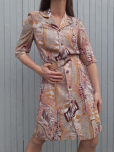 Charger l'image dans la galerie, Robe vintage Sonia - Toute boutonnée. Taille M, 38, 40. Fabriqué en France