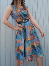 Charger l'image dans la galerie, Robe vintage Adélie - Imprimé Tropical. Taille M, 38, 40