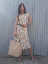 Charger l'image dans la galerie, Ensemble vintage Valentine - Imprimé pastel fleuri. Taille M, 38, 40. Fabriqué en France