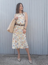 Charger l'image dans la galerie, Ensemble vintage Valentine - Imprimé pastel fleuri. Taille M, 38, 40. Fabriqué en France