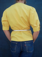 Charger l'image dans la galerie, Veste vintage Fanny - Manches bouffantes. Taille M, 38, 40. Fabriqué en France.