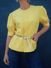 Charger l'image dans la galerie, Veste vintage Fanny - Manches bouffantes. Taille M, 38, 40. Fabriqué en France.