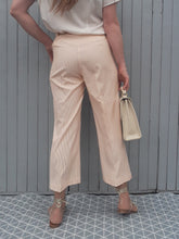 Charger l'image dans la galerie, Pantalon vintage Eva - 7/8 à rayures oranges et blanches. Taille M, 38, 40