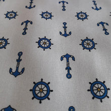 Charger l'image dans la galerie, Étole vintage Louanne - J. Franco Paris - Ancre marine.