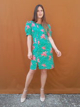 Charger l'image dans la galerie, Robe vintage Joëlle - A pois et fleurs. Taille S, 36, 38