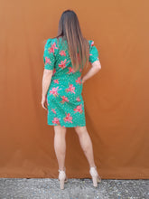 Charger l'image dans la galerie, Robe vintage Joëlle - A pois et fleurs. Taille S, 36, 38