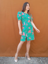 Charger l'image dans la galerie, Robe vintage Joëlle - A pois et fleurs. Taille S, 36, 38