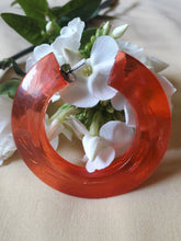 Charger l'image dans la galerie, Boucles d'oreilles vintage - Créoles fantaisies saumon