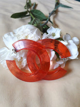 Charger l'image dans la galerie, Boucles d'oreilles vintage - Créoles fantaisies saumon