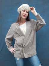 Charger l'image dans la galerie, Blazer vintage Clémence - Coupe Masculine. Taille XL, 42, 44 ou Oversize