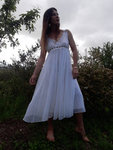 Charger l'image dans la galerie, Robe de nuit / d'intérieur vintage Line - Voile transparent. Taille M, 38, 40