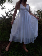 Charger l'image dans la galerie, Robe de nuit / d'intérieur vintage Line - Voile transparent. Taille M, 38, 40
