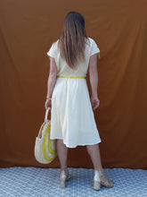 Charger l'image dans la galerie, Robe vintage Léna - Col brodé. Taille M, 38, 40. Fabriqué en France