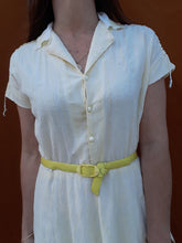 Charger l'image dans la galerie, Robe vintage Léna - Col brodé. Taille M, 38, 40. Fabriqué en France