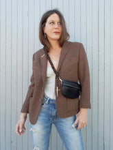 Charger l'image dans la galerie, Blazer vintage Amandine - Burberry en laine imprimé pied de poule. Taille S, 34, 36