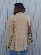 Charger l'image dans la galerie, Veste vintage Mendy - Cuir retourné beige clair. Clothcraft. Taille M, 38, 40