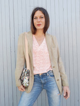 Charger l'image dans la galerie, Veste vintage Mendy - Cuir retourné beige clair. Clothcraft. Taille M, 38, 40