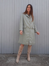 Charger l'image dans la galerie, Trench-Coat vintage Clémence - Vert d'eau. Taille M, 38, 40